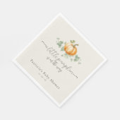 Pumpkin Baby Duwer Gender Neutral Napkins Serviette (Ecke)