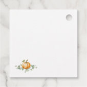 Pumpkin Baby Duwer Party Dekoration Gefälligkeitst Geschenkanhänger (Rückseite)