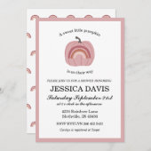 Pumpkin Baby Girl Babydusche Einladung (Vorne/Hinten)