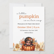 Pumpkin Baby Girl Dusche Black Child
