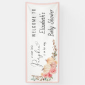 Pumpkin Baby Girl Dusche Willkommen Banner (Vertikal)