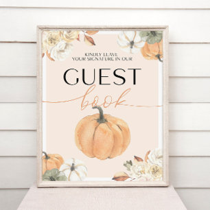 Pumpkin Baby Showbuchsignatur Poster