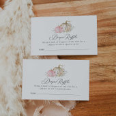 Pumpkin Baby Showdiaper Raffle Ticket Begleitkarte