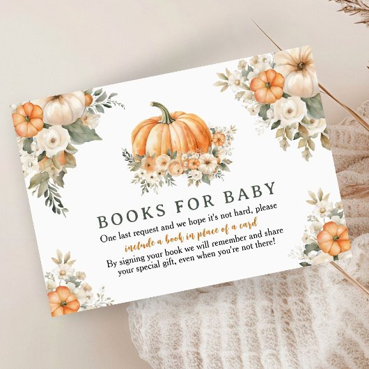 Pumpkin Baby Showdown Books für Baby Begleitkarte