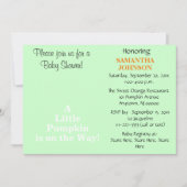 Pumpkin Baby Shower ABC 123 Einladung (Vorderseite)