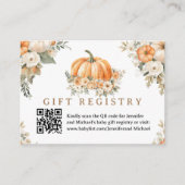Pumpkin Baby Shower Boho Fall Geschenkkarte Begleitkarte (Vorderseite)