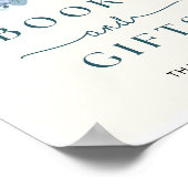 Pumpkin Baby Shower Books & Gifts Sign Poster (Ecke)