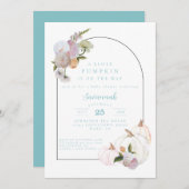 Pumpkin Baby Shower Boy Baby Dusche Einladung (Vorne/Hinten)