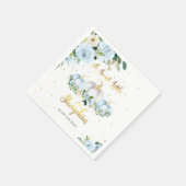 Pumpkin Baby Shower Boy Fall Pumpkin Serviette (Ecke)