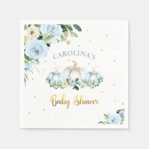 Pumpkin Baby Shower Boy Fall Pumpkin Serviette