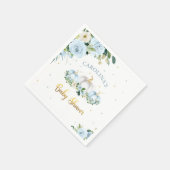 Pumpkin Baby Shower Boy Fall Pumpkin Serviette (Ecke)