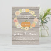 Pumpkin Baby Shower Einladung (Stehend Vorderseite)