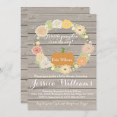 Pumpkin Baby Shower Einladung (Vorne/Hinten)