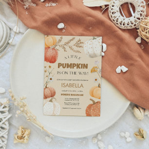 Pumpkin Baby Shower Einladung