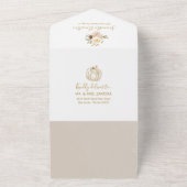 Pumpkin Baby Shower Einladung & Advice Card (Außenbereich)