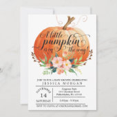 Pumpkin Baby Shower Einladung - Fall Baby Dusche (Vorderseite)