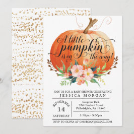 Pumpkin Baby Shower Einladung - Fall Baby Dusche