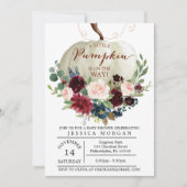 Pumpkin Baby Shower Einladung - Fall Baby Dusche (Vorderseite)