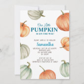 Pumpkin Baby Shower Einladung, Fall Baby Sprinkle Einladung (Vorderseite)