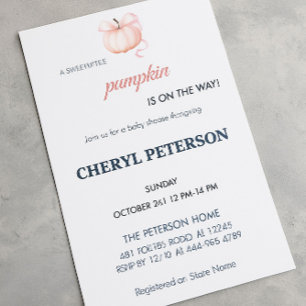 Pumpkin Baby Shower Einladung - Niedlich & Custom!
