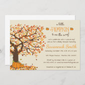 Pumpkin Baby Shower Einladungen - Kleine Pumpkin (Vorne/Hinten)