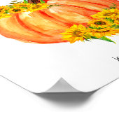 Pumpkin Baby Shower Gästebuch (Ecke)