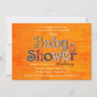 Pumpkin Baby Shower Herbst Einladungen