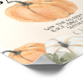 Pumpkin Baby Shower Momosa Bar Poster (Ecke)