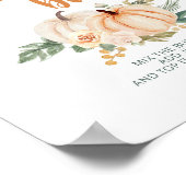 Pumpkin Baby Shower Momosa Bar Poster (Ecke)