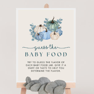 Pumpkin Baby Shower Raten Sie das Baby Food Game S Poster