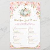 Pumpkin Baby Shower Was ist auf Ihrem Handyspiel (Vorderseite)