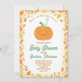 Pumpkin Baby Showfall Einladung (Vorderseite)