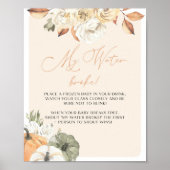 Pumpkin Baby Showingzeichen Poster (Vorne)