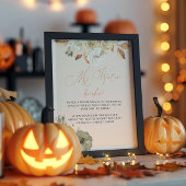 Pumpkin Baby Showingzeichen Poster