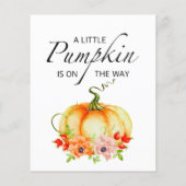 Pumpkin Baby Trivia Baby Showspiel (Rückseite)