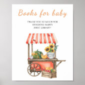 Pumpkin-Babydusche - Bücher für Babyposter Poster (Vorne)