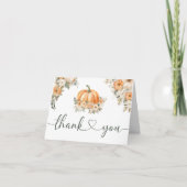 Pumpkin Babydusche Herbst Gefallen Herbst Vielen D Dankeskarte (Vorderseite)