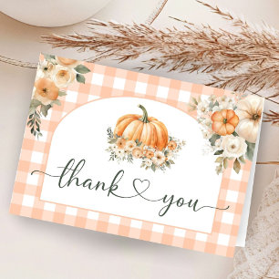 Pumpkin Babydusche Herbst Gefallen Herbst Vielen D Dankeskarte
