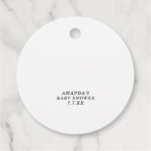 Pumpkin-Babydusche - Pop, wenn sie Pop Geschenkanhänger (Rückseite)