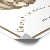 Pumpkin Babydusche Rate wie viele Kürbis Poster (Ecke)