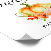 Pumpkin Babys sind süß nehmen eine Leckerei Poster (Ecke)