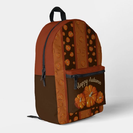 Pumpkin-Backpack Bedruckter Rucksack (Rückseitige Ecke links)