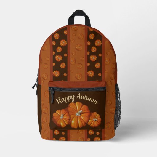 Pumpkin-Backpack Bedruckter Rucksack (Vorderseite)