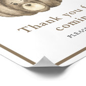 Pumpkin Bär Danke, dass du gekommen bist Poster (Ecke)