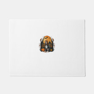 Pumpkin Basset Hound Kostüm auf Basset Hound Hallo Fußmatte
