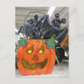 Pumpkin & Bat Postkarte (Vorderseite)