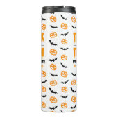 Pumpkin Bat Trick oder Behandlung individuell anpa Thermosbecher (Rückseite)