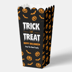 Pumpkin Bat Trick oder Treat Dark Popcorn Geschenkschachtel