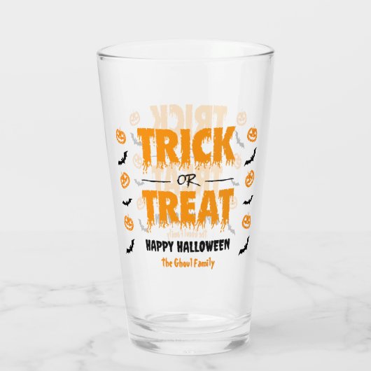 Pumpkin Bat Trick oder Treatlight Glas (Rückseite)