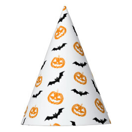 Pumpkin Bat Trick oder Treatment Light Pattern Partyhütchen
